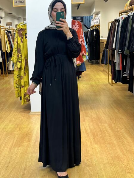 Almarwah Black Elbise T26K-303870