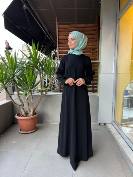 Almarwah Black Elbise T26K-90494