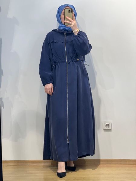 MissWhence Kapuşonlu Cupro Ferace 25Y-37504
