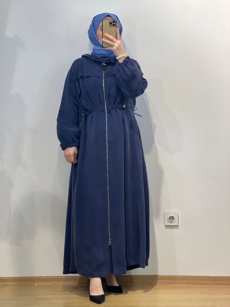 MissWhence Kapuşonlu Cupro Ferace 25Y-37504