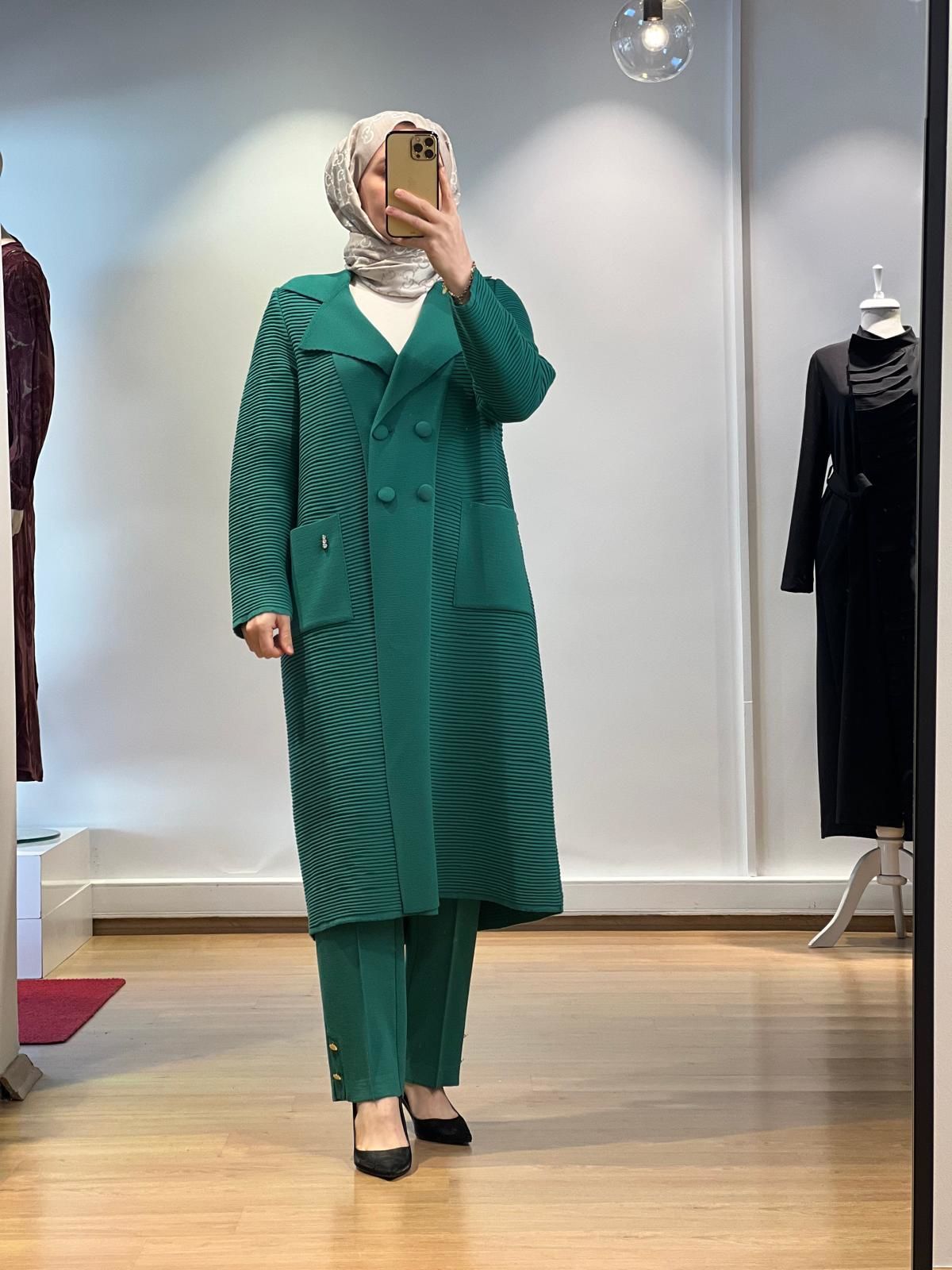 MissDalida Kendinden Fitilli Düğmeli Ceket T24K-8014