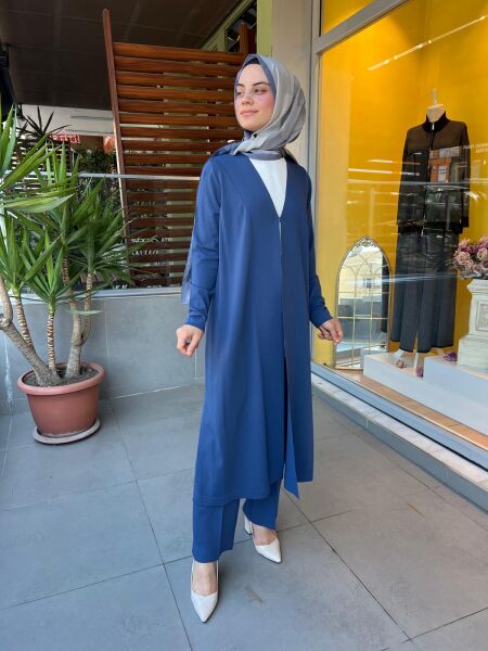 MissDalida Düz Renk Uzun Triko Hırka T25PF-9003