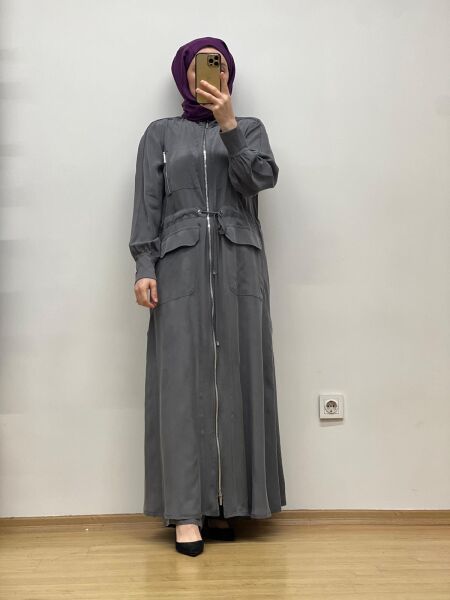 MissDalida Beli Büzgülü Cupro Ferace T25Y-8013