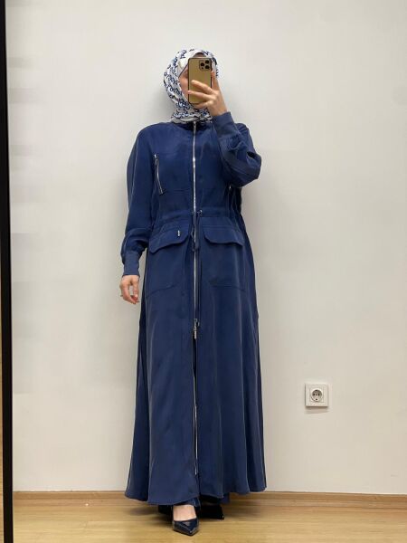 MissDalida Beli Büzgülü Cupro Ferace T25Y-8013