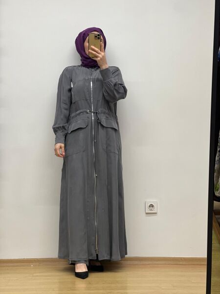 MissDalida Beli Büzgülü Cupro Ferace T25Y-8013