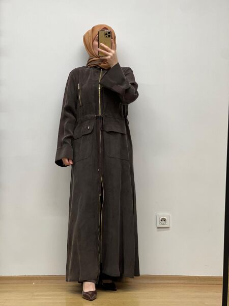 MissDalida Beli Büzgülü Cupro Ferace T25Y-8013