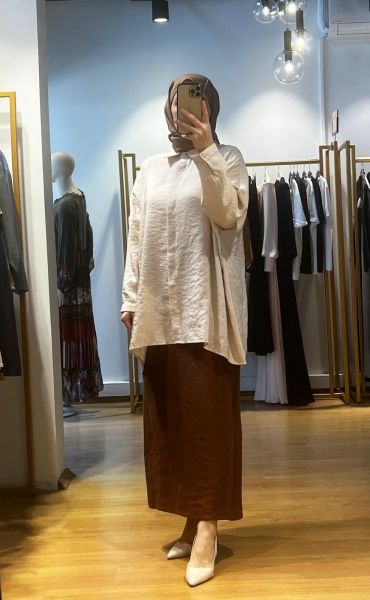 QooQ Store Yarasa Kol Gömlek 24SS270