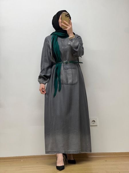 MissWhence Tensel Kot Elbise 37804