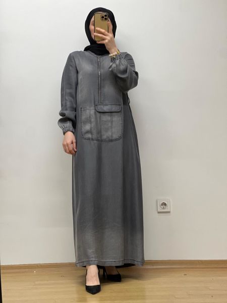 MissWhence Tensel Kot Elbise 37804