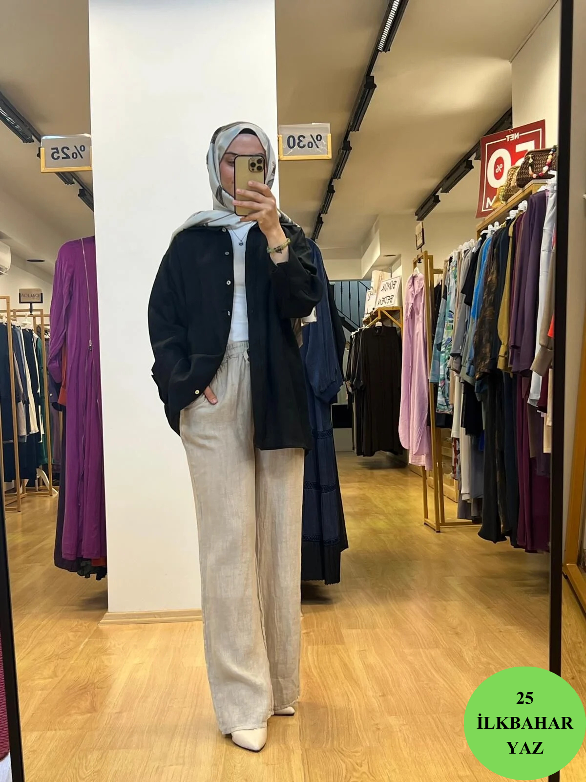 QooQ Lin Gömlek 25SS212