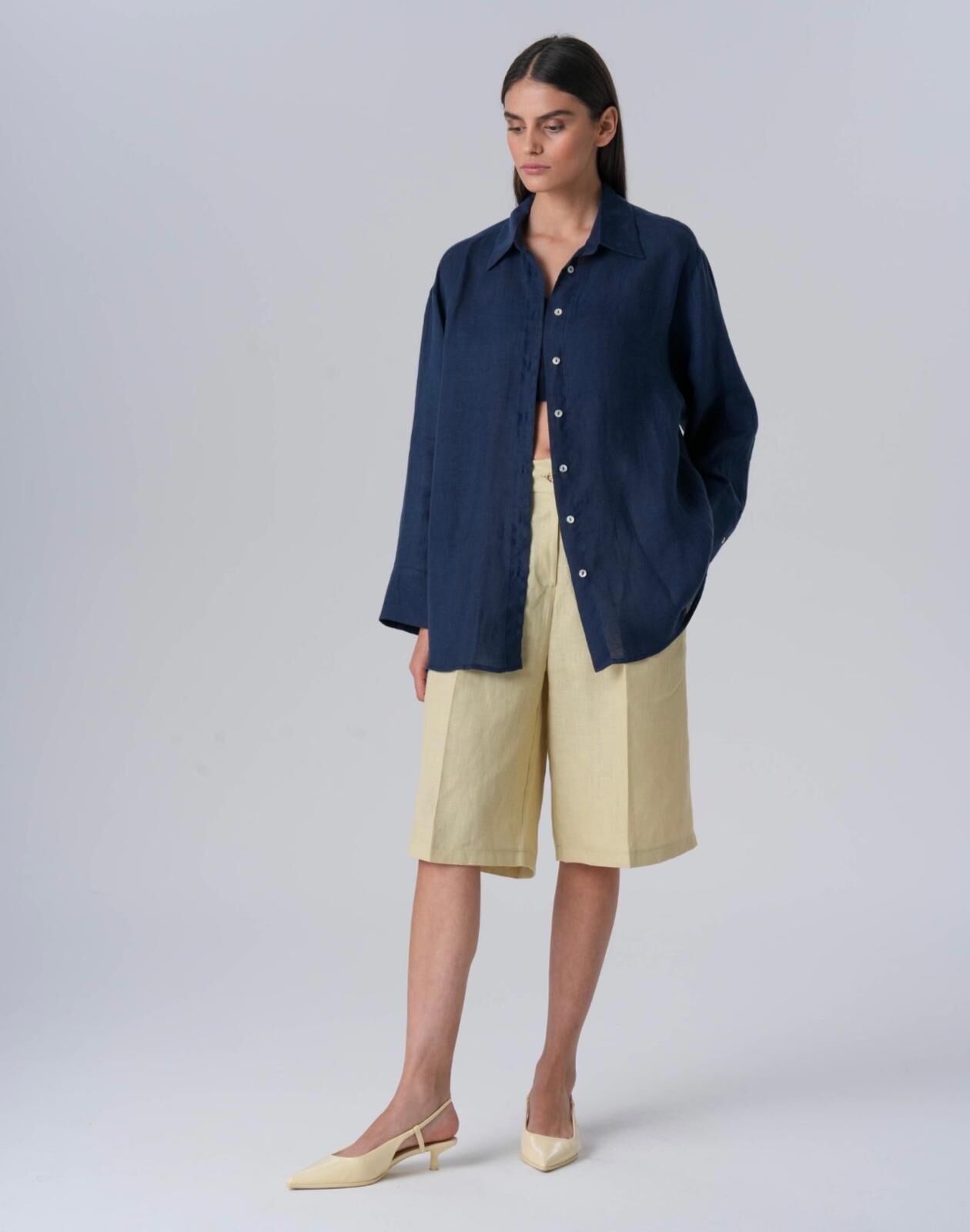 QooQ Lin Gömlek 25SS212