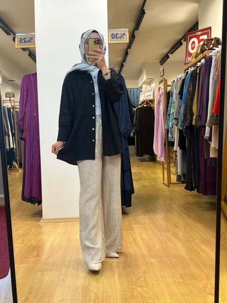 QooQ Lin Gömlek 25SS212