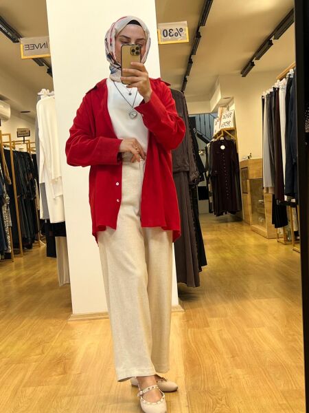 QooQ Lin Gömlek 25SS212