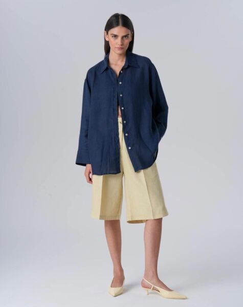 QooQ Lin Gömlek 25SS212