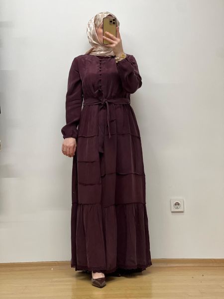 MissWhence Cupro Elbise 25Y-37809