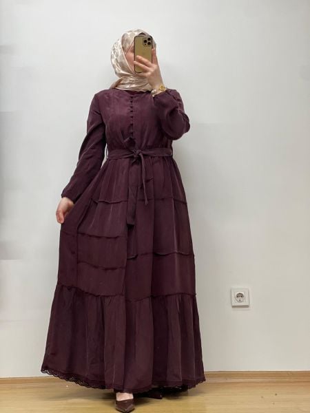 MissWhence Cupro Elbise 37809