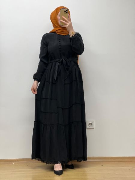 MissWhence Cupro Elbise 37809