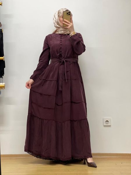 MissWhence Cupro Elbise 25Y-37809