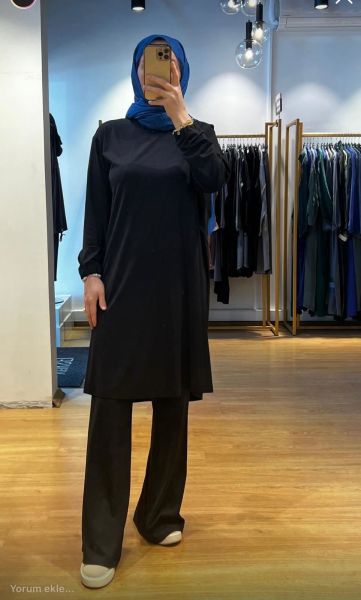 MissWhence İspanyol Paça Bambu Penye Pantolon 35114