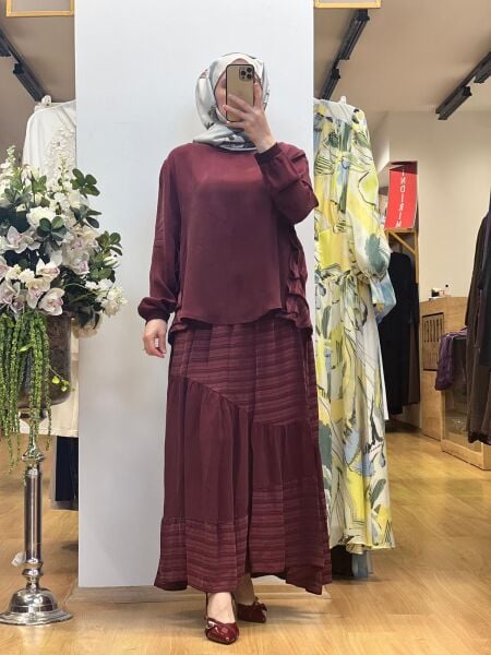 MissWhence Cupro Etekli Takım 25Y-37016