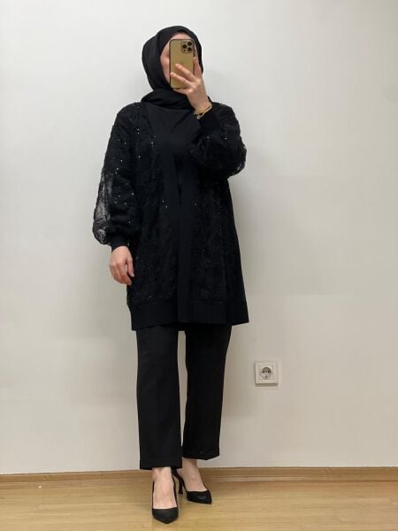 Ghisa Payet Detaylı Hırka 25Y3942