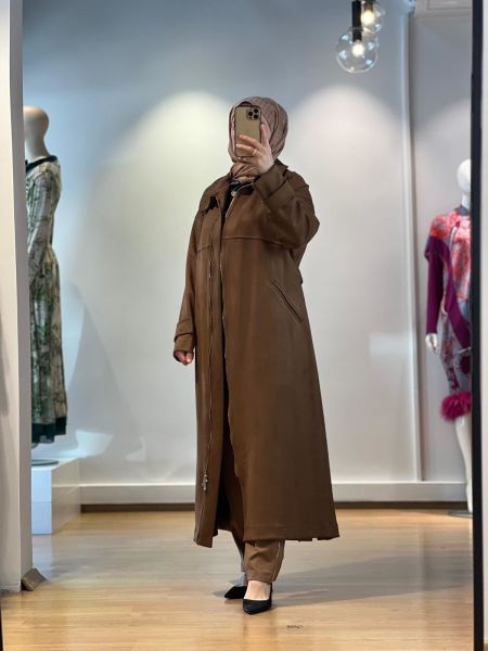 MissWhence Süet Pardesü 25K-36405