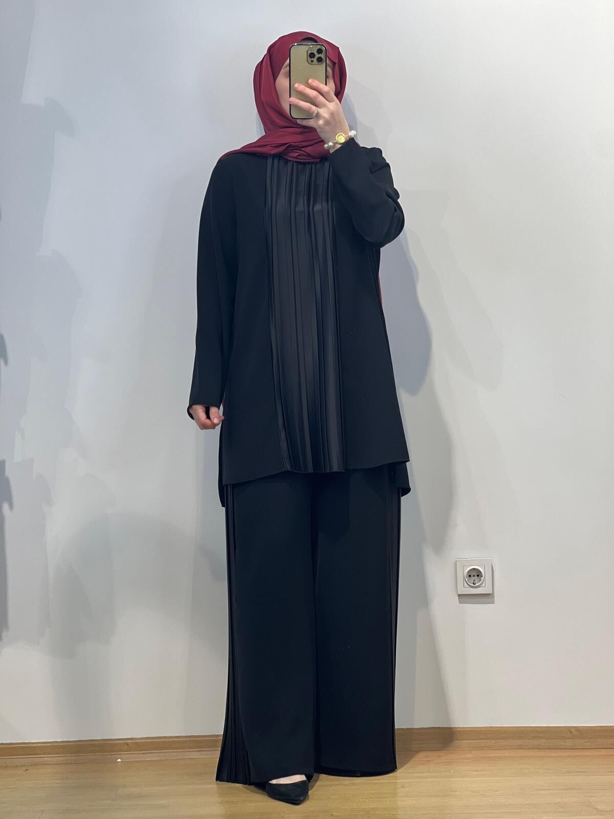 Almarwah Black Pantolonlu Takım 90329