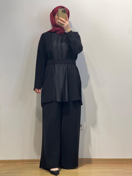 Almarwah Black Pantolonlu Takım 90329
