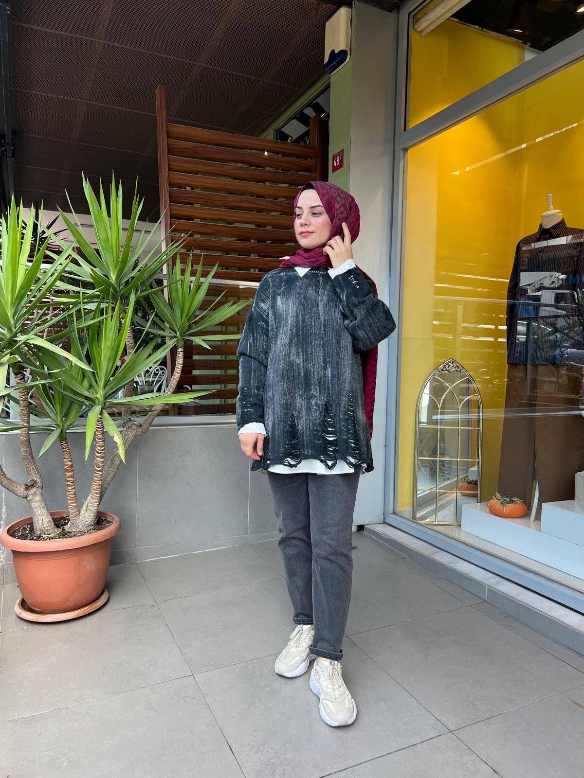 Almarwah Black Triko Kazak T26K-102241