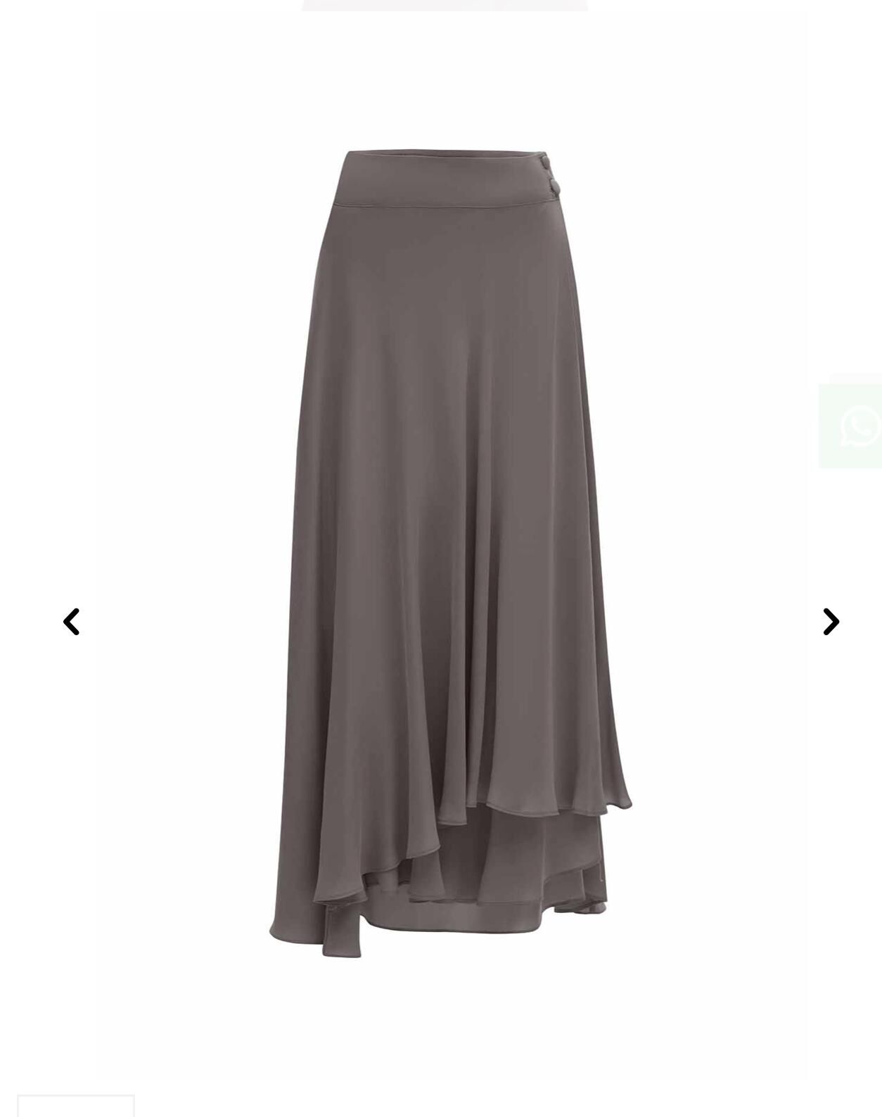 MissDalida Asimetrik Kesim Cupro Etek 25Y-2009