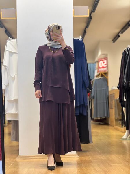 MissDalida Triko Korsajlı Yandan Fermuarlı Kloş Cupro Etek 25Y-2003