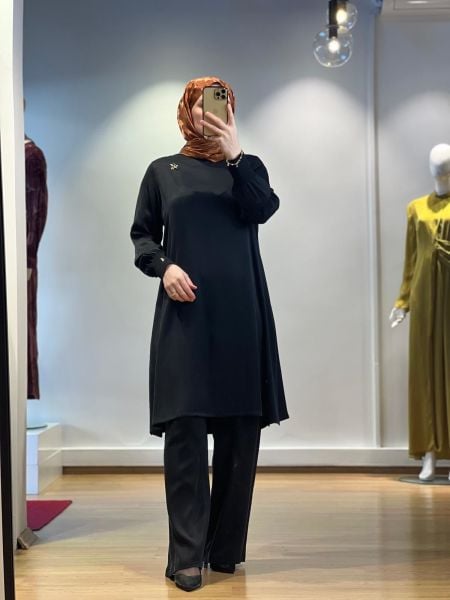 MissDalida A Kesim Cupro Tunik T25K-6004