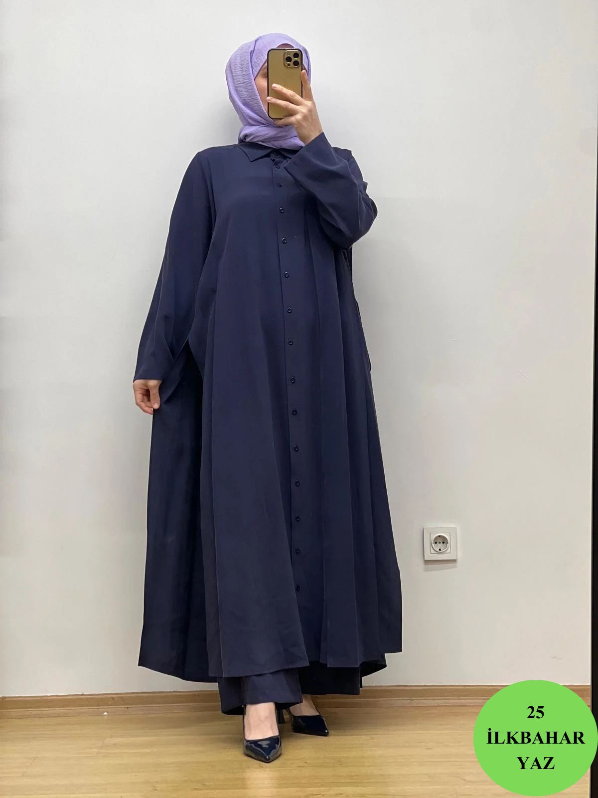 QooQ Azure Gömlek 25SS-218