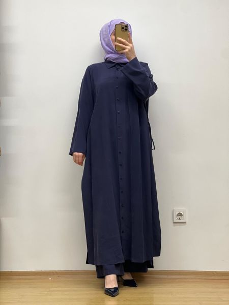 QooQ Azure Gömlek 25SS-218