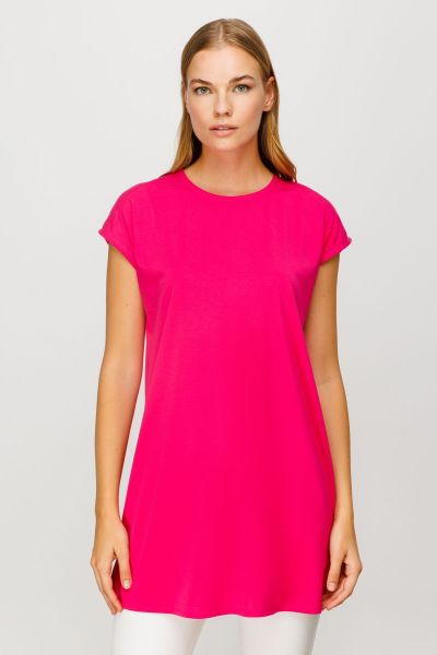 On Fashion Sıfır Yaka Basic Tunik 23Y16553
