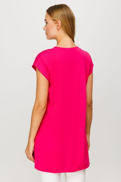On Fashion Sıfır Yaka Basic Tunik 23Y16553