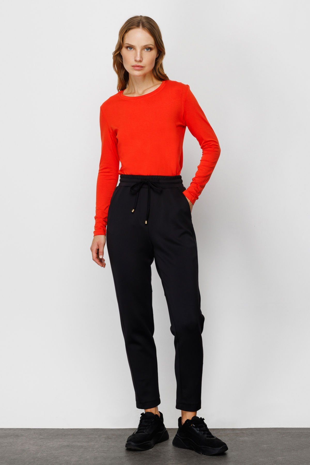 On Triko Yüksel Bel Eşofman Altı 24K24354