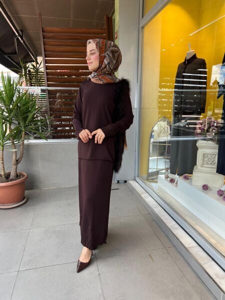 MissWhence Triko Tunik Camel Miss268