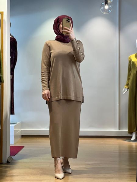 MissDalida Kollu Taşlı Tunik T24K-6008
