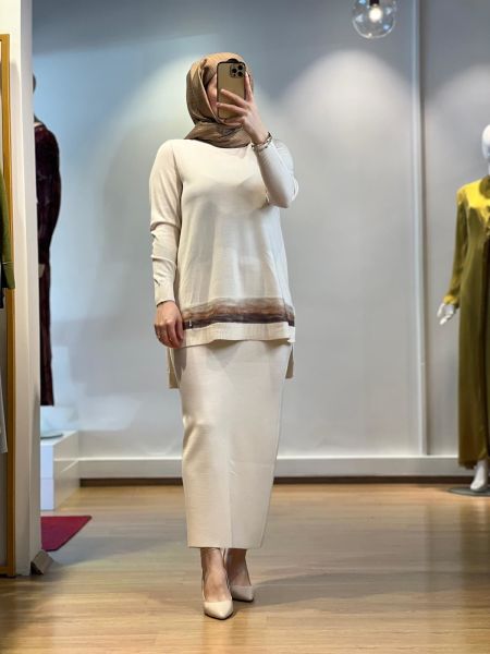 MissDalida Keçe Detaylı Triko Tunik T24K-6018