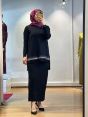 MissDalida Keçe Detaylı Triko Tunik T24K-6018
