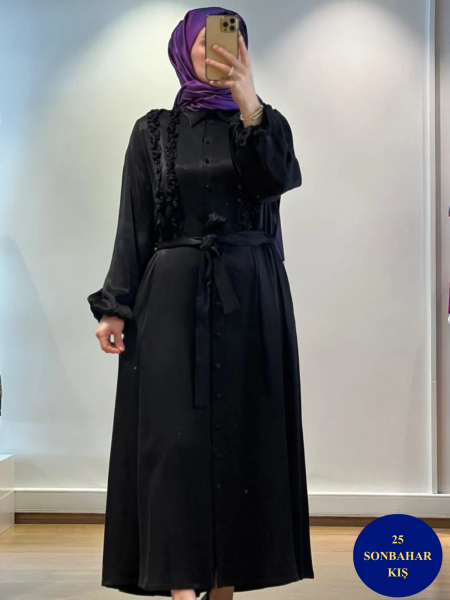 MissDalida Uzun Kupro Elbise T25K-4006