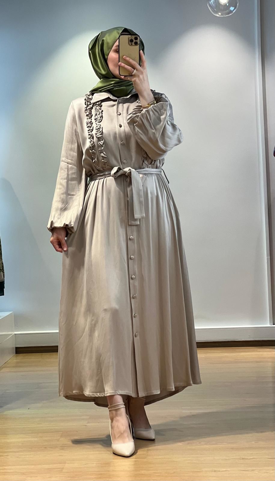 MissDalida Uzun Kupro Elbise T25K-4006