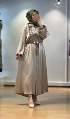 MissDalida Uzun Kupro Elbise T25K-4006