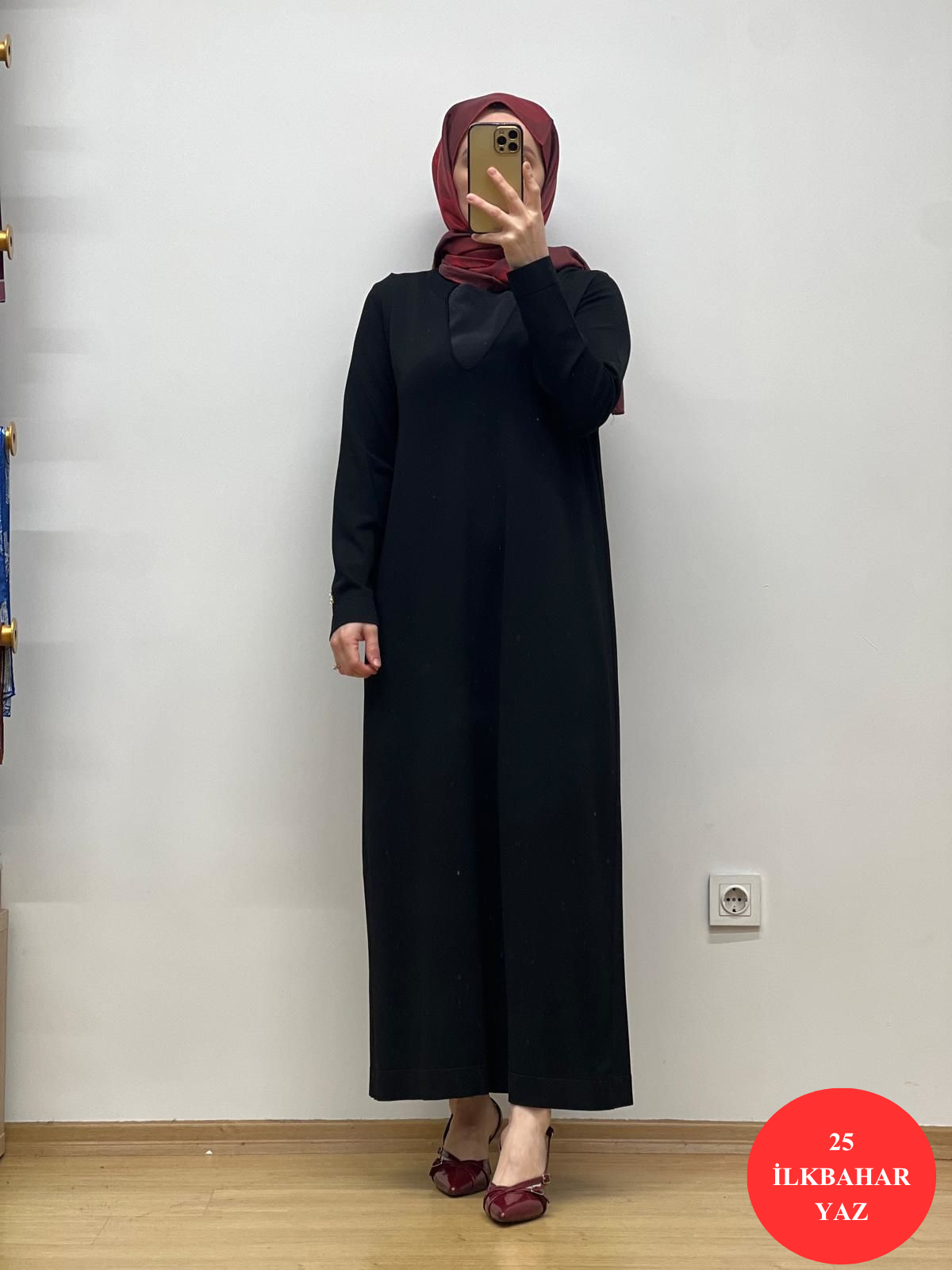 MissDalida Çiçek Broşlu Triko Elbise 25Y-4041