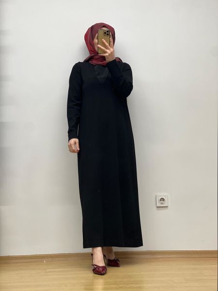 MissDalida Çiçek Broşlu Triko Elbise 25Y-4041