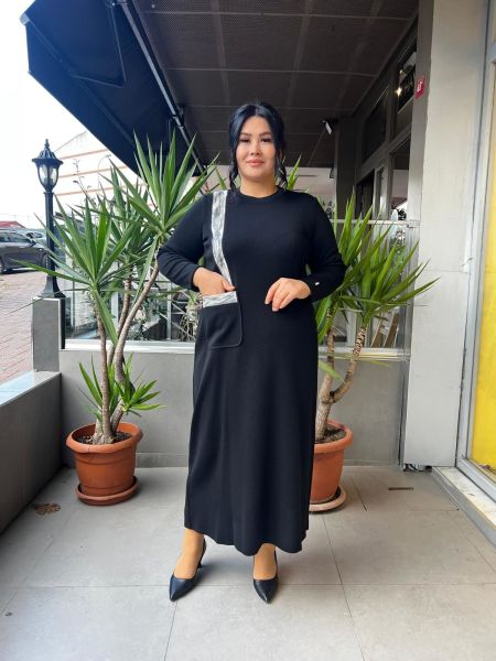 MissDalida Cebi ve Önü Keçe Detaylı Elbise T25K-4011