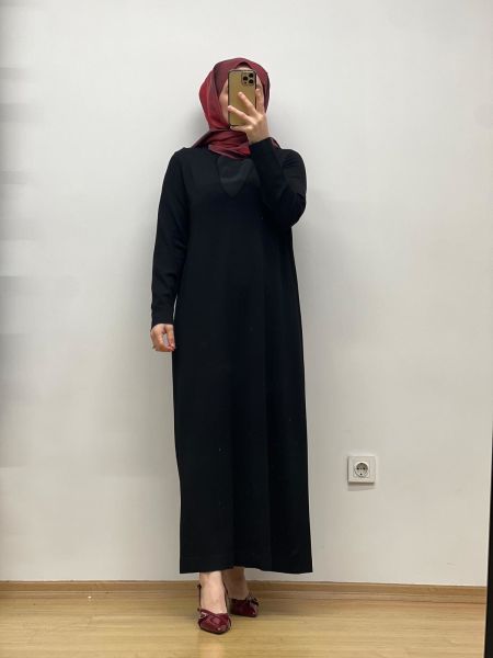 MissDalida Çiçek Broşlu Triko Elbise 25Y-4041