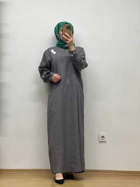 MissDalida Keten Elbise 25Y-4064