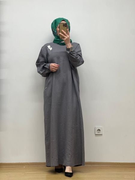 MissDalida Keten Elbise 25Y-4064